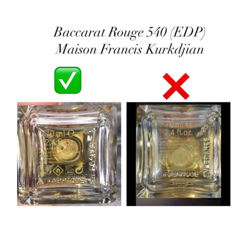 Как распознать подделку Baccarat Rouge 540 Maison Francis Kurkdjian?